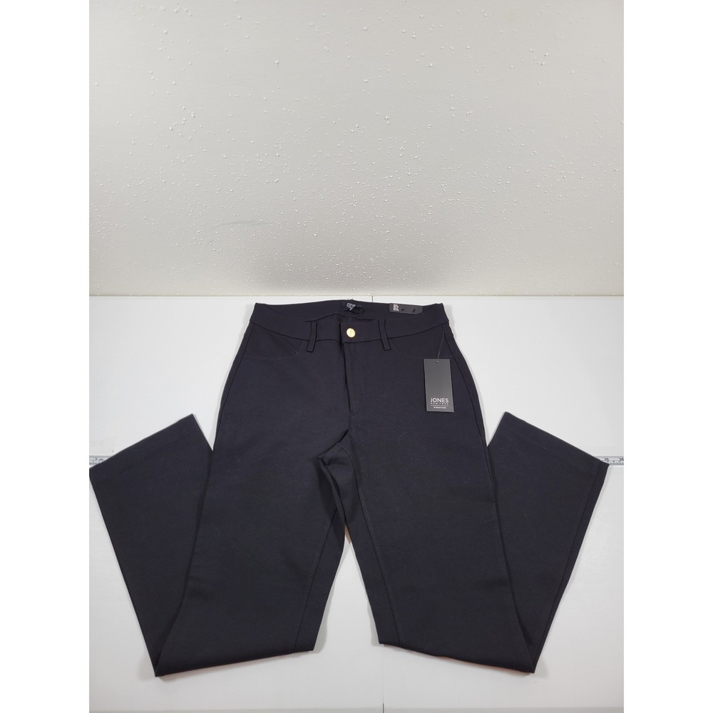 NWT Jones New York Pants Womens 6 Black Straight Leg Signature Trousers